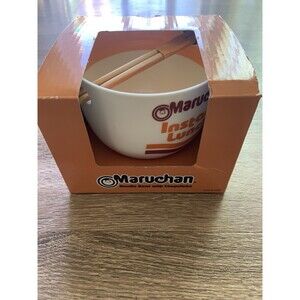 Maruchan Ramen Noodle Soup Chicken Bowl with Chopsticks By Mad Engine **NEW